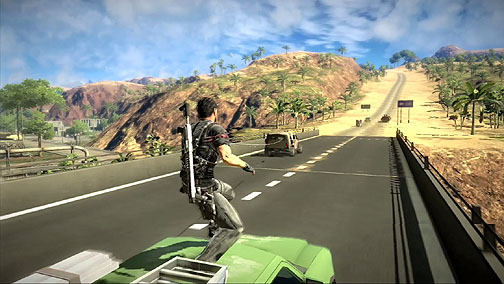 画像ギャラリー No.002のサムネイル画像 / 「Just Cause 2」,主人公リコの新兵器「グラップル」の威力を見せつけるムービーを掲載