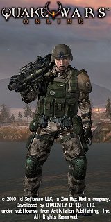 画像ギャラリー No.003のサムネイル画像 / 「QuakeWarsOnline」スクリーンショット35枚を掲載。戦車や車両，ヘリコプターなどさまざまな兵器を見てみよう