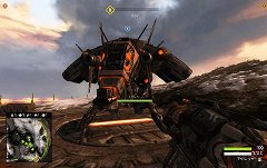 画像ギャラリー No.018のサムネイル画像 / 「QuakeWarsOnline」，地球外生命体「STROGG」が使用する“異形態基本戦闘車両”の画像を掲載。強力な砲撃が可能という巨大ロボットの姿も