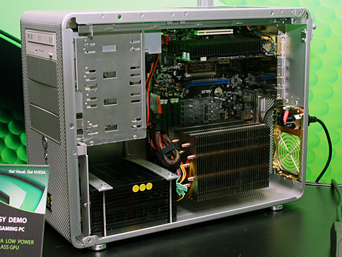 画像ギャラリー No.003のサムネイル画像 / ［COMPUTEX 2008＃21］NVIDIA，超低電力版GPU採用の完全ファンレスゲームPCをデモ