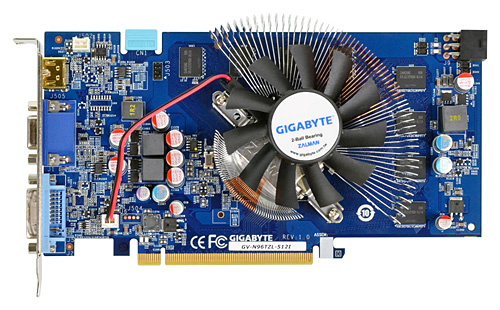 画像ギャラリー No.001のサムネイル画像 / 高品質を謳うGIGABYTE製GeForce 9600 GTカードが発売