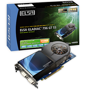 画像ギャラリー No.001のサムネイル画像 / ELSA,2スロット外排気仕様&補助電源不要の9600 GTカード発売