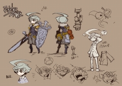 画像ギャラリー No.003のサムネイル画像 / 「キノスワールド」,正式ロゴと制作中のキャライラスト4種類を公開