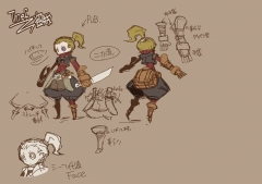 画像ギャラリー No.006のサムネイル画像 / 「キノスワールド」,正式ロゴと制作中のキャライラスト4種類を公開