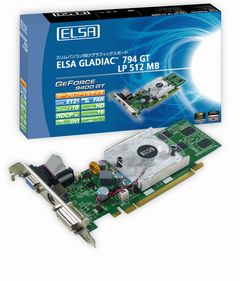 画像ギャラリー No.002のサムネイル画像 / ELSA，GeForce 9400 GT搭載Low Profileカードを発売