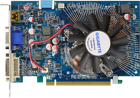 画像ギャラリー No.001のサムネイル画像 / 21日発売。Zalmanクーラー搭載のGIGABYTE製9500 GTカード