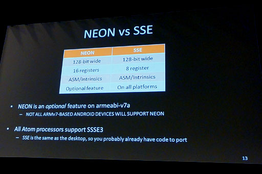 画像ギャラリー No.009のサムネイル画像 / ［GDC 2012］x86版AndroidはARM版とここが違う。Intelがx86への対応方法を解説