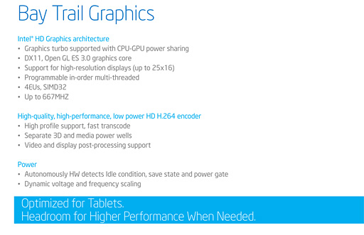画像ギャラリー No.007のサムネイル画像 / Intel,新世代のタブレット向けSoC「Bay Trail-T」を正式発表。製品名はAtom Z3000シリーズに