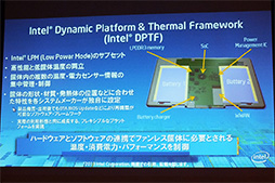 画像ギャラリー No.009のサムネイル画像 / Intel，新型Atomこと「Bay Trail-T」で実現された高速化の仕組みを明らかに。タブレットの発熱を細かく制御する「DPTF」も初公開