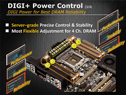 画像ギャラリー No.028のサムネイル画像 / 「ASUSならDIMM 8枚差しでも大丈夫」。ASUS,X79マザーボードの品質と機能をアピール