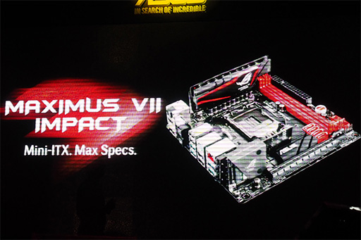 画像ギャラリー No.013のサムネイル画像 / ［COMPUTEX］ASUSのR.O.G.発表会速報。GTX 780搭載のスリムデスクトップPCやG-SYNCディスプレイ，マザーボード，マウスなどが登場