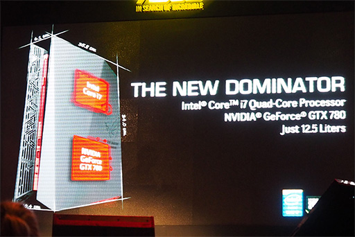 画像ギャラリー No.015のサムネイル画像 / ［COMPUTEX］ASUSのR.O.G.発表会速報。GTX 780搭載のスリムデスクトップPCやG-SYNCディスプレイ，マザーボード，マウスなどが登場
