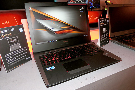 画像ギャラリー No.004のサムネイル画像 / ［CES 2017］ASUSのゲーマー向けPC 2017年モデルは，垂直120Hz＋G-SYNC対応ノートPCに注目。4K＋HDR＋144Hz＋G-SYNCの「全部入り」液晶も期待だ