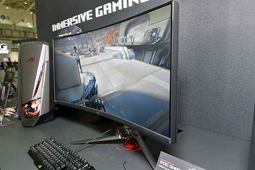 画像ギャラリー No.004のサムネイル画像 / ［COMPUTEX］ASUSがHDR対応のゲーマー向け液晶ディスプレイ2製品を披露。湾曲型とフラットな4Kモデルをラインナップ