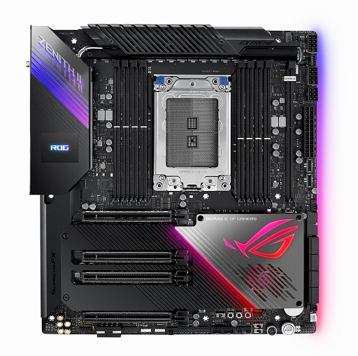 画像ギャラリー No.001のサムネイル画像 / ASUS,第3世代Threadripper対応のTRX40チップセット搭載ゲーマー向けマザーボードを発表