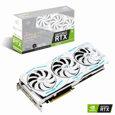 画像ギャラリー No.001のサムネイル画像 / 3連ファン付きクーラーもバックプレートも白色のRTX 2080 Ti搭載カードがASUSから
