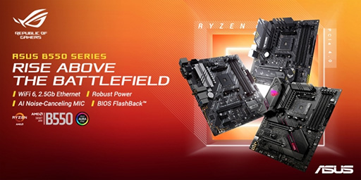 画像ギャラリー No.001のサムネイル画像 / ASUS,B550チップセット搭載ゲーマー向けマザーボード7製品を発表