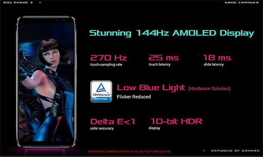 画像ギャラリー No.007のサムネイル画像 / 5G対応ゲーマー向けスマホ「ROG Phone 3」が発表。Snapdragon 865 Plusと144Hz表示対応有機ELパネルでスペック一新