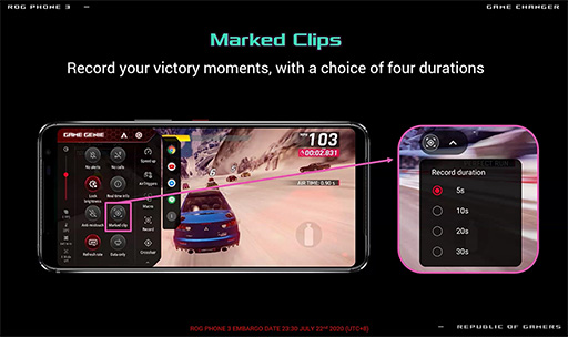 画像ギャラリー No.022のサムネイル画像 / 5G対応ゲーマー向けスマホ「ROG Phone 3」が発表。Snapdragon 865 Plusと144Hz表示対応有機ELパネルでスペック一新