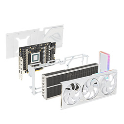 画像ギャラリー No.005のサムネイル画像 / 白色クーラーを搭載したASUS製RTX 4090/4080/3060カードが発売