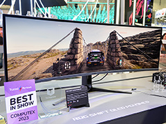 アスペクト比32：9の量子ドット有機ELディスプレイは日本にも投入？ ASUSの最新ゲーマー向け製品をチェックしてきた