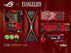 エヴァ2号機デザインのPCパーツをASUSが11月に発売。TGS 2023で先行展示