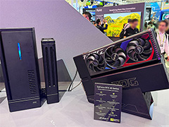 ケーブルが目立たない「BTF」対応PCパーツや巨大なハンマー型ポータブル電源など，ASUSブースの注目製品を紹介