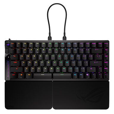画像ギャラリー No.001のサムネイル画像 / 左右分割式のゲーマー向けワイヤレスキーボード「ROG Falcata」がASUSから発売に。税込約5万8000円