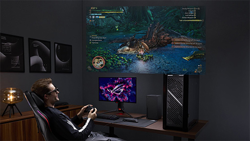 画像ギャラリー No.011のサムネイル画像 / ASUSのサングラス型ディスプレイ「ROG XREAL R1」を試す。究極のゲーマー向けディスプレイはサングラス型か?
