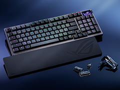 ASUS�Υ�ԥåɥȥꥬ���б��磻��쥹�ե륭���ܡ��ɡ�ROG Azoth 96 HE Lite�פ˥֥�å���ǥ뤬�о�