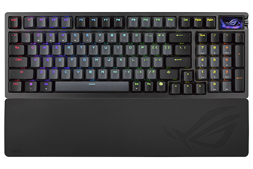 画像ギャラリー No.003のサムネイル画像 / ASUSのラピッドトリガー対応ワイヤレスフルキーボード「ROG Azoth 96 HE Lite」にブラックモデルが登場