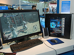 画像ギャラリー No.004のサムネイル画像 / ［COMPUTEX 2008＃15］Nehalem対応の次世代チップセット「Tylersburg」。搭載マザーボード7枚が展示に