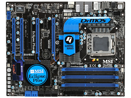 画像ギャラリー No.001のサムネイル画像 / MSI，nForce 200搭載の「スーパーハイエンド」X58マザーボード「Eclipse Plus」を発表。約5万円でフルスペックの3-way SLIに対応