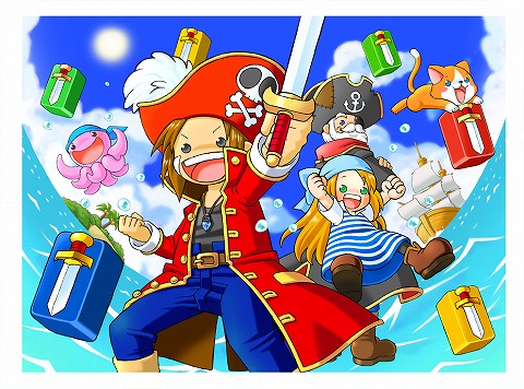 画像ギャラリー No.002のサムネイル画像 / 海賊王に俺もなる？　ガンホー，「パズルパイレーツ」のオープンβテストを8月21日に開始