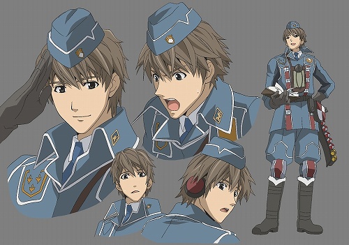 画像ギャラリー No.002のサムネイル画像 / アニメ「戦場のヴァルキュリア」，メインキャラクター三人の設定画が公開