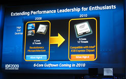 画像ギャラリー No.003のサムネイル画像 / Intel，IDF 2009で「Larrabee」の実機デモを披露。2010年以降，ハイエンド市場向けにグラフィックスカードを投入へ