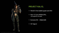 画像ギャラリー No.001のサムネイル画像 / NVIDIA,12コアGPU搭載のスマートフォン向け次期Tegra「Kal-El」を予告。2014年までのロードマップも