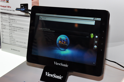 画像ギャラリー No.002のサムネイル画像 / ［COMPUTEX］ViewSonic，Windows 7＆Androidデュアルブートの10インチタブレットを発表。Shuttleは技適マーク付きタブレットを展示