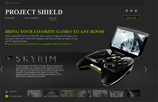 画像ギャラリー No.006のサムネイル画像 / NVIDIA製ポータブルゲーム機「Project SHIELD」は2013年第2四半期発売。同社幹部が明らかに