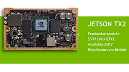 画像ギャラリー No.002のサムネイル画像 / NVIDIA,Pascal世代の新SoC「Tegra X2」を採用する組み込み向け開発キット「Jetson TX2」発表