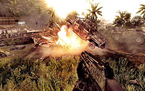画像ギャラリー No.001のサムネイル画像 / リンシャン島の波高し。「Crysis Warhead」の最新ムービーとスクリーンショットを掲載