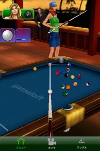 画像ギャラリー No.001のサムネイル画像 / ［iPhone］ゲームロフト，ビリヤードゲーム「ハマる★ビリヤード」配信