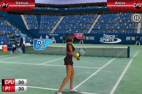 画像ギャラリー No.002のサムネイル画像 / ［iPhone］バーチャテニスシリーズを彷彿とさせる「TouchSports Tennis '09」