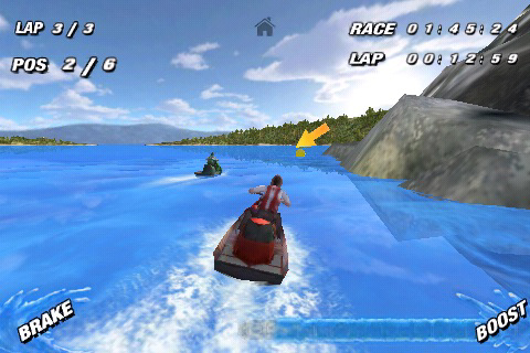 画像ギャラリー No.009のサムネイル画像 / ［iPhone］理屈抜きに楽しい水上レースゲームとシューティングを紹介