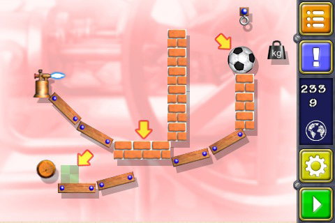画像ギャラリー No.001のサムネイル画像 / ［iPhone］コイツを待ってた！　パズルゲーム「Crazy Machines」が登場