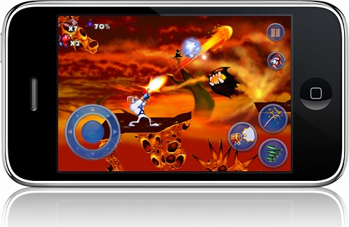 画像ギャラリー No.001のサムネイル画像 / ［iPhone］ミミズのジムが大活躍するアクション「アースワームジム」