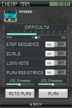 画像ギャラリー No.002のサムネイル画像 / ［iPhone］指1本で演奏を。ユードー，音楽ゲーム「CheapMan」発売