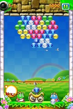 画像ギャラリー No.004のサムネイル画像 / タイトー,iPhone用アクションパズル「ニューパズルボブル」を本日リリース。狙った場所にバブルを落とせる“ジャンプショット”を使いこなそう