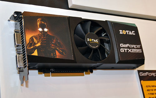 画像ギャラリー No.002のサムネイル画像 / ［COMPUTEX］ZOTAC，シングルPCB版の「GeForce GTX 295」をひっそり展示。6月12日以降に出荷へ