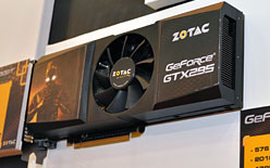 画像ギャラリー No.004のサムネイル画像 / ［COMPUTEX］ZOTAC，シングルPCB版の「GeForce GTX 295」をひっそり展示。6月12日以降に出荷へ